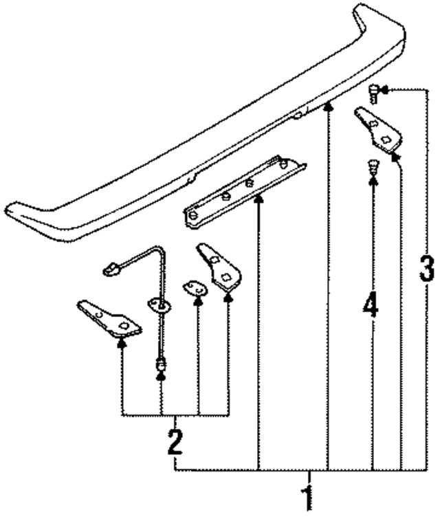 9602865E25 - : Spoiler Assembly Seal Kit for Nissan Image