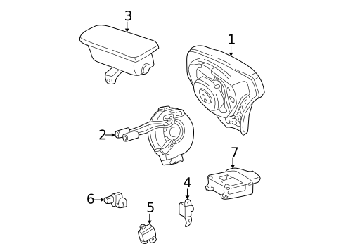 Air Bag Components for 2004 Toyota Matrix #0