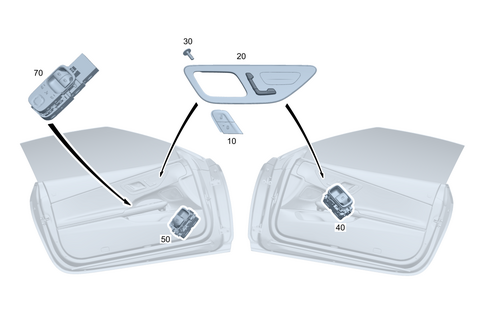 Switch in Front Door Trim for 2025 Mercedes-Benz CLE450 #0