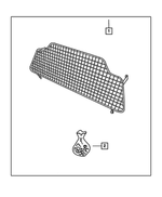 5086022AA - Mopar Accessories - Component Parts: Load Partition Hardware Kit for Mopar Image