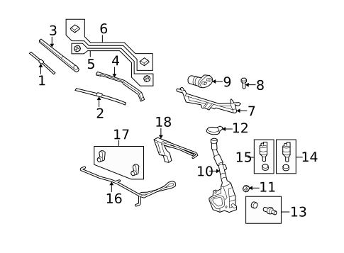 Wiper & Washer Components for 2010 Buick Enclave #0