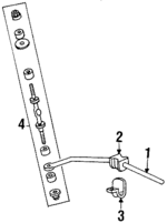 F1VY5A772A - Suspension: Stabilizer Bar for Ford: Crown Victoria | Lincoln: Town Car | Mercury: Grand Marquis, Marauder Image