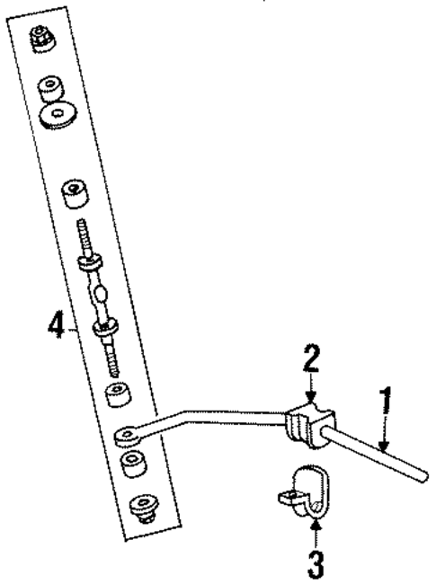 Stabilizer Bar & Components for 1992 Lincoln Town Car #1