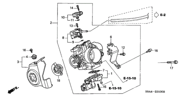 Throttle Body ('04) for 2003 Honda CR-V #0