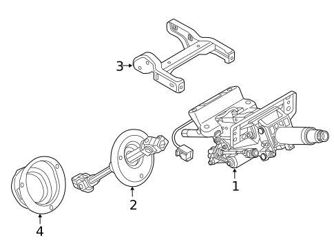 Steering Column Assembly for 2016 Audi A8 Quattro #0