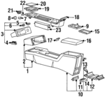 12352989 - Body: Upper Console for Oldsmobile: Achieva Image