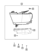 68316082AD - : HEADLAMP : for Mopar Image