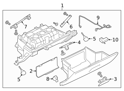Glove Box for 2019 Land Rover Discovery Sport #0