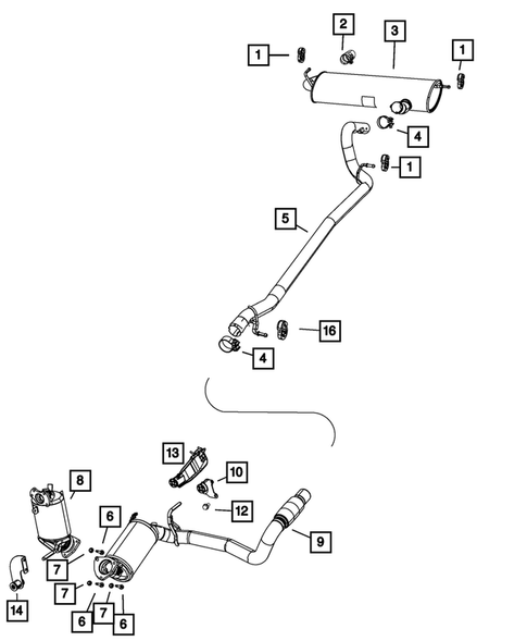 Exhaust System for 2015 Jeep Wrangler #1