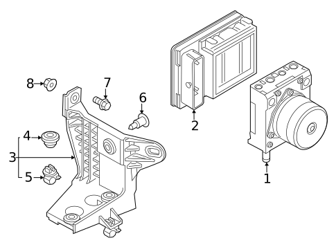 ABS Components for 2020 Fiat 500X #0