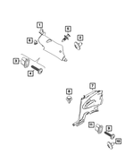 7TN85LXHAA - : Quarter Trim Panel, Left for Mopar Image