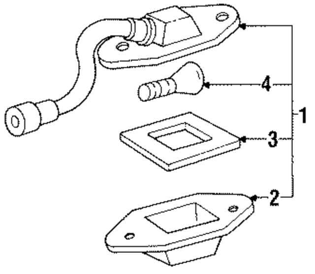 5978391 - Electrical: License Lamp for GM Image
