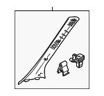 D65268170D75 - : Windshield Pillar Trim for Mazda Image