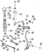 5181350AD - Front Suspension: Suspension Shock Absorber Kit, Left for Mopar Image