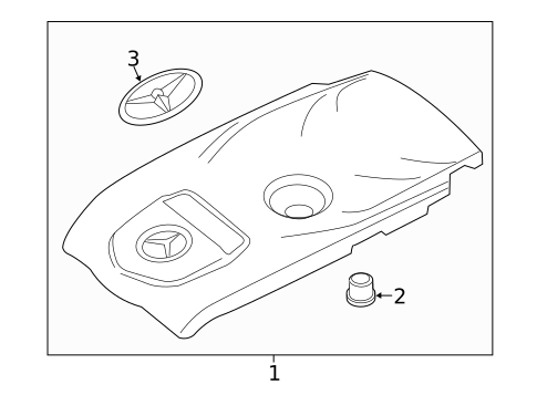 Engine Appearance Cover for 2017 Mercedes-Benz SLC300 #0