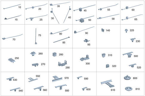 Cable Ties, Cable Fastening Parts and Grommets for 2022 Mercedes-Benz EQB 300 #0