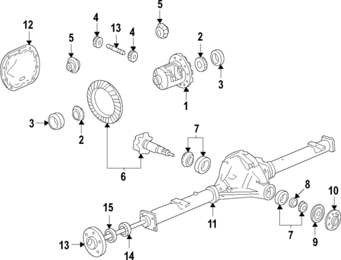 Rear Axle for 2022 Ford F-150 #1