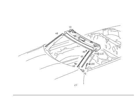Headliner for 1999 Mercedes-Benz SLK230 #0