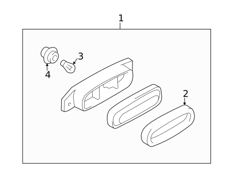 High Mounted Stop Lamp for 1999 Mazda Miata #0