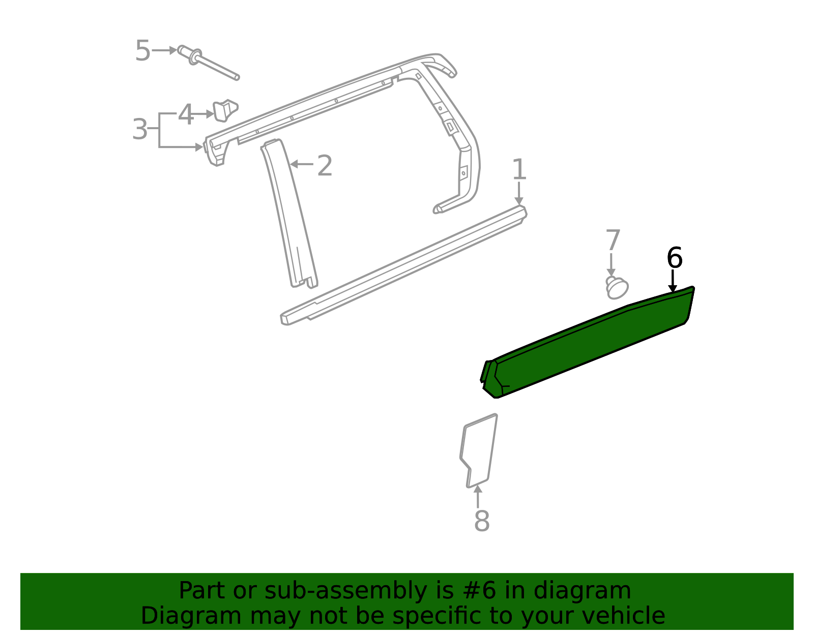 2010-2017 GMC Terrain Lower Molding - Driver's Side (LH) 25824835 ...