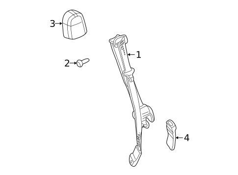 Front Seat Belts for 2001 GMC Yukon #1