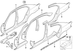 41217045677 - : Left Rear Side Panel for BMW Image