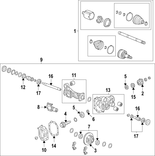 23243758 - Front Drive Axle: Output Shaft Bearing for GM Image
