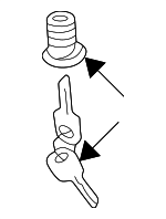 107857113JC - Body: Cylinder &amp; Keys for Audi: A3, A3 Quattro, A3 Sportback e-tron, A4, A4 Quattro, A5, A5 Quattro, A6, A6 Quattro, A7 Quattro, A8 Quattro, allroad, Allroad Quattro, Q3, Q3 Quattro, Q5, R8, RS3, RS4, RS5, RS7, S3, S4, S5, S6, S7, S8, SQ5, TT, TT Quattro, TT RS Quattro, TTS Quattro Image