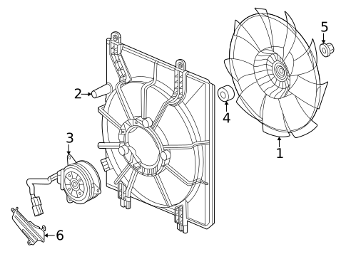 Cooling Fan, Clutch & Motor for 2025 Acura Integra #0
