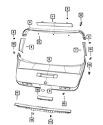 68050990AA - Interior Trim: Clip for Dodge: Journey Image