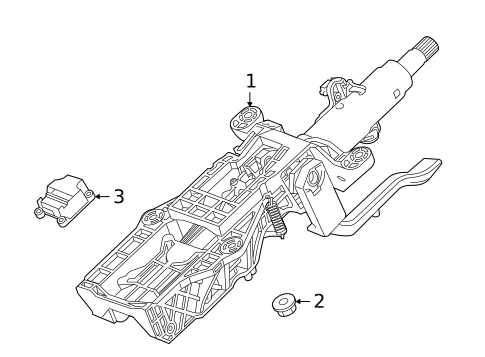 Steering Column Assembly for 2021 GMC Yukon XL #0