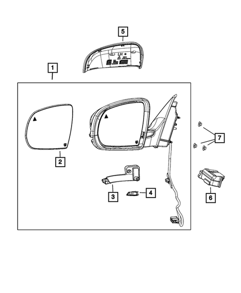 Exterior Mirror for 2014 Jeep Cherokee #0