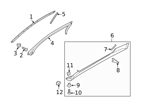 Exterior Trim - Pillars for 2010 Hyundai Genesis Coupe #0