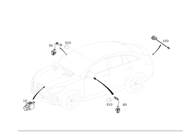 9051103 - Electrical System: Camera for Mercedes-Benz Image image