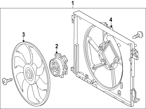 Cooling Fan for 2025 Toyota Grand Highlander #0
