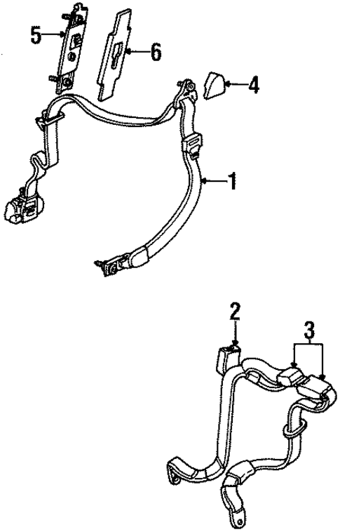 Front Seat Belts for 2002 Lincoln Continental #0