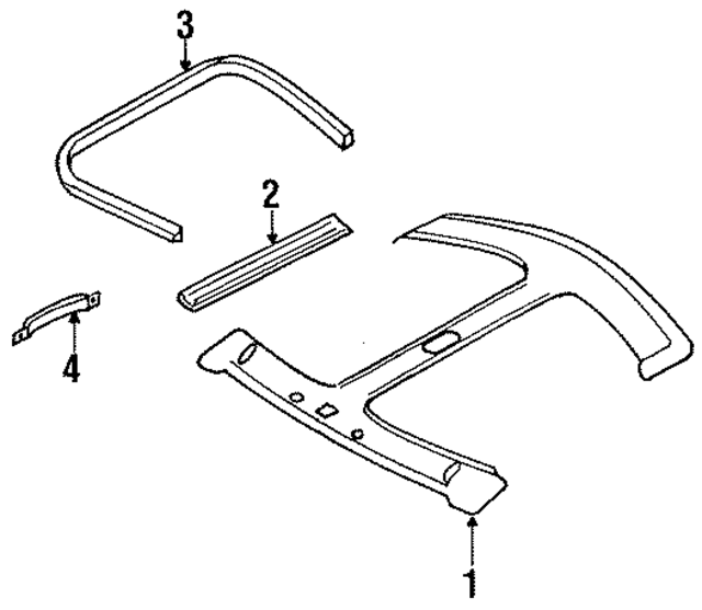 7396763Y00 - : Roof Molding for Nissan Image