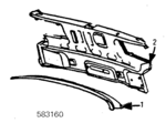 1266470501 - Body: Panel Above Lid for Mercedes-Benz Image