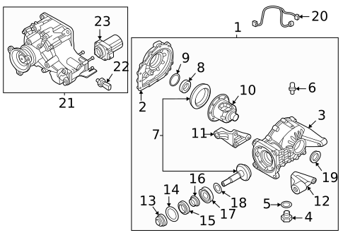 Axle & Differential for 2022 Hyundai Tucson #0