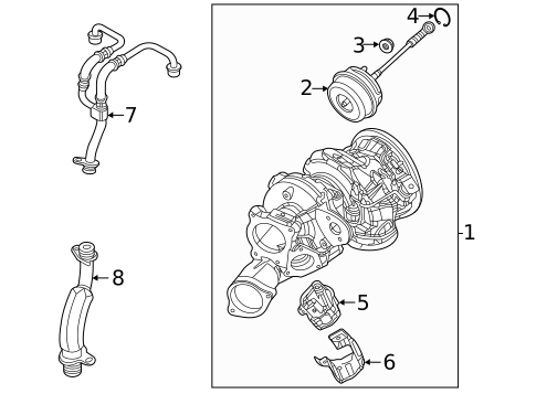 Turbo Charger for 2022 Audi SQ7 #0