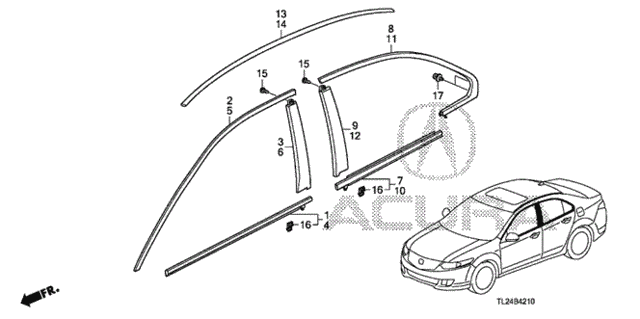 Molding for 2012 Acura TSX #0