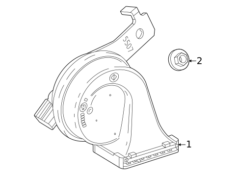 Horn for 2024 Chevrolet Trax #0