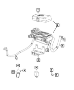 68188679AA - Electrical: Power Distribution Center Cover, Upper for Ram: 2500, 3500 Image