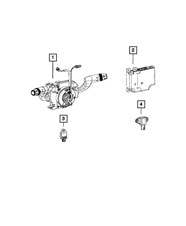 6YC53LXHAA - Restraints: Steering Control Module for Mopar Image