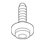 11547421 - Body: Lower Deflector Screw for Buick: Enclave, Encore GX, Envision, Envista, Regal Sportback, Regal TourX | Cadillac: ATS, CT4, CT5, CT6, CTS, Escalade, Escalade ESV, ESCALADE IQ, LYRIQ, OPTIQ, XT4, XT5, XT6 | Chevrolet: Blazer, Blazer EV, Bolt EUV, Bolt EV, Camaro, Colorado, Corvette, Cruze, Equinox, Equinox EV, Malibu, Silverado 1500, Silverado 1500 LTD, Silverado 2500 HD, Silverado 3500 HD, Silverado EV, Suburban, Tahoe, Trailblazer, Traverse, Traverse Limited, Trax | GMC: Acadia, Canyon, Hummer EV Pickup, Hummer EV SUV, Sierra 1500, Sierra 1500 Limited, Sierra 2500 HD, Sierra 3500 HD, Sierra EV, Terrain, Yukon, Yukon XL | Oldsmobile: Intrigue | Pontiac: G6, Grand Am, Grand Prix | Saturn: Aura, Ion, Sky Image