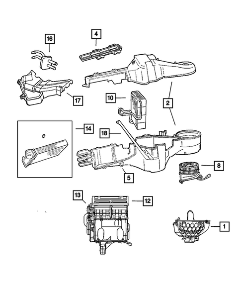 Air Conditioner and Heater Units for 2003 Chrysler Town & Country #0
