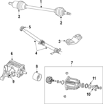 5110023AC - Universals &amp; Rear Axle: Bracket for Chrysler: Pacifica Image
