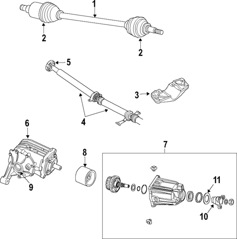 Differential for 2007 Chrysler Pacifica #0