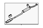 28600D3170 - : Center Muffler for Hyundai Image