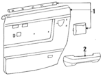 MB756666 - Body: Door Trim Panel for Dodge: Colt Image